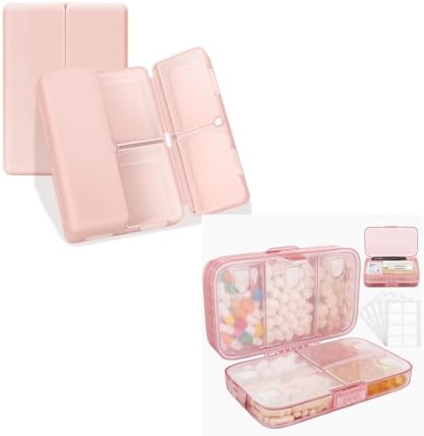 Pill organizer set, small and large