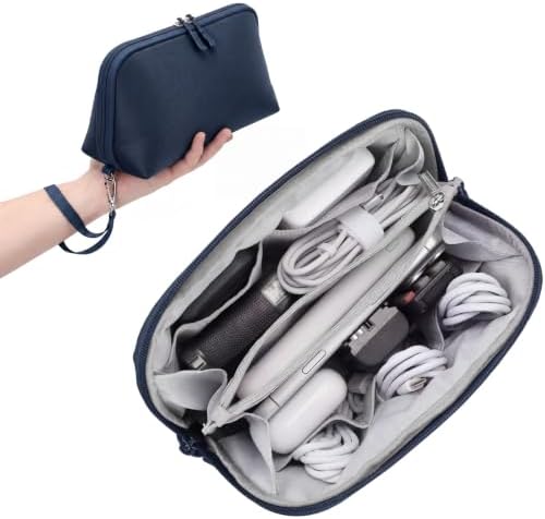 Travel cable organizer, 8 compartments, navy